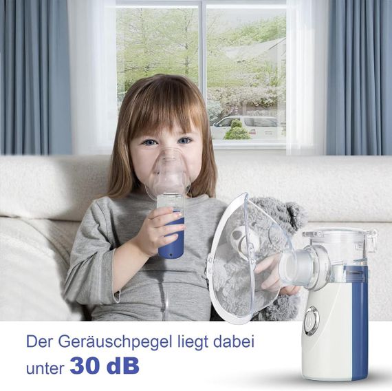 Небулайзер ультразвуковой портативный ингалятор для детей взрослых с маской/мундштуком для лечения заболеваний | Зображення 2