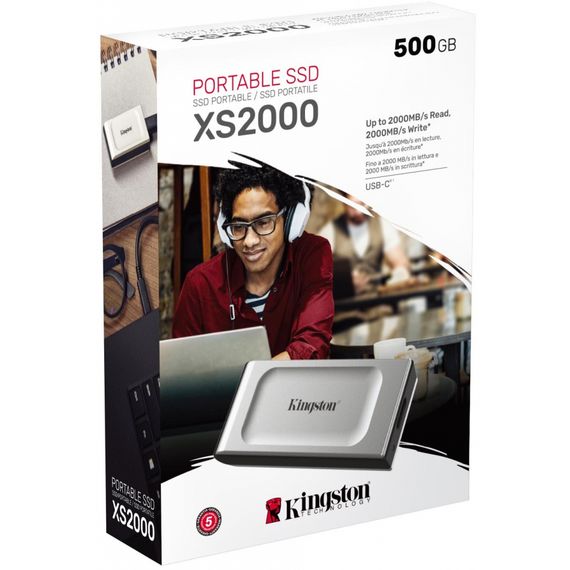 Накопитель SSD USB 3.2 500GB Kingston (SXS2000/500G) | Зображення 3