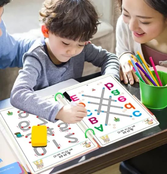 Розвиваюча книга Монтесорі Busy Book пиши-прай Stroke Line dot to dot  30 аркушів (60 завдань), від 2 років | Зображення 9
