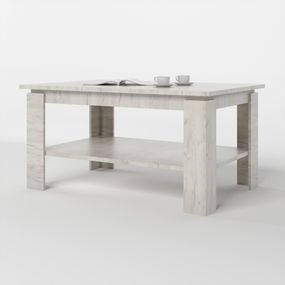 Стіл журнальний Еверест Соната СЖ-910 у вітальню дуб крафт білий (EVR-2709)