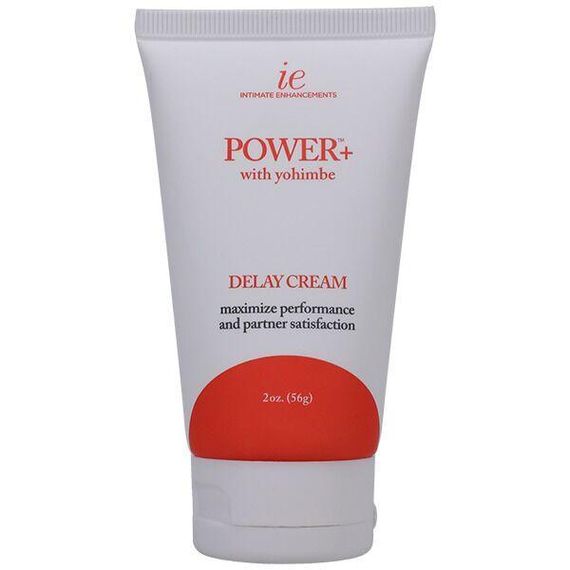 Мощный крем-пролонгатор Doc Johnson Power+with Yohimbe Delay Cream, экстракт Йохимбе, 56 г Sex Aura