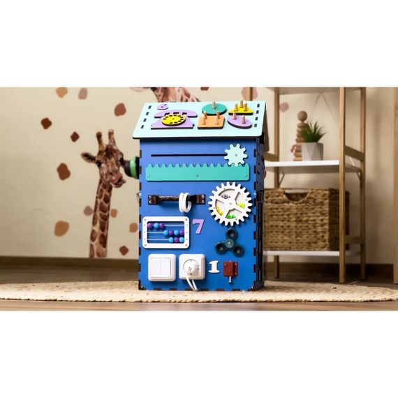 Развивающая игрушка Бизикуб "Дом" TG200222 голубой, 55х30х30 см | Зображення 5