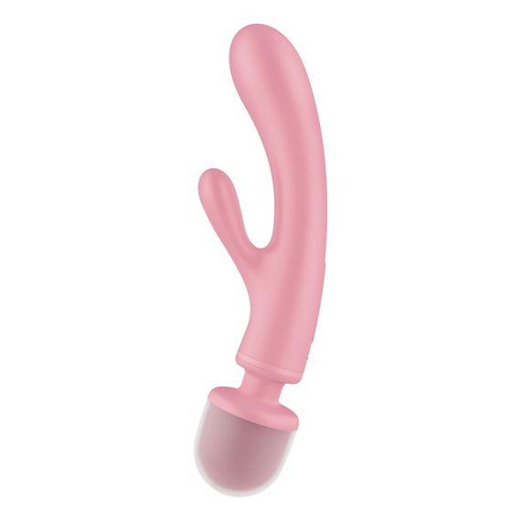Вібратор-кролик з вібромасажером Satisfyer Triple Lover Pink, 3 мотори Sex Aura | Зображення 1