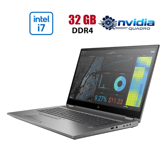 Мобільна робоча станція HP Zbook Fury 15 G7 / 15.6" (1920x1080) IPS / Intel Core i7-10750H (6 (12) ядер по 2.6 - 5.0 GHz) / 32 GB DDR4 / 512 GB SSD / nVidia Quadro RTX 3000, 6 GB GDDR6, 192-bit / WebCam б/в
