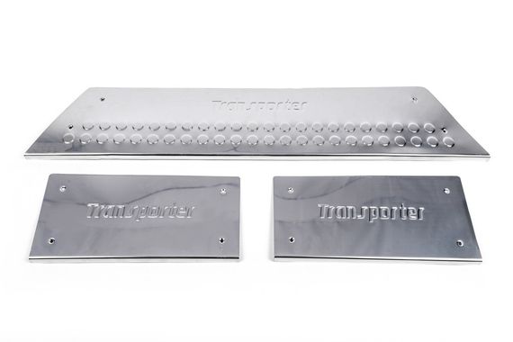 Накладки на внутрішні пороги (Carmos, сталь) 3 двері, Transporter для Volkswagen T5 Transporter 2003-2010 рр | Зображення 3