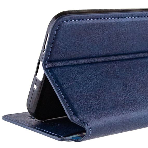 Шкіряний чохол-книжка GETMAN Cubic (PU) для Realme 11 4G Синій | Зображення 5