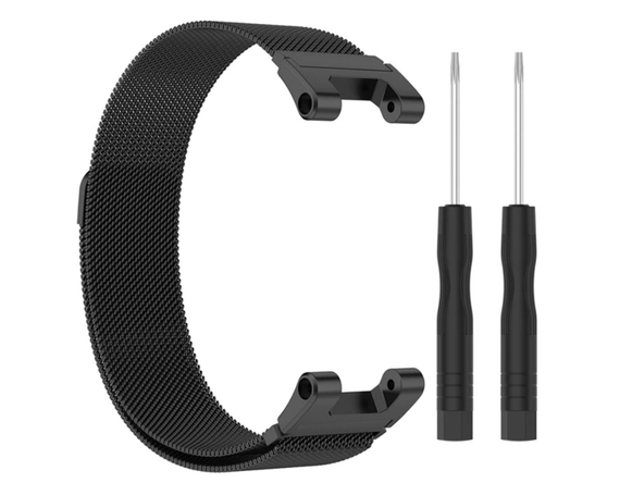 Миланский сетчатый ремешок Primo для часов Xiaomi Amazfit T-Rex (A1918) / T-Rex Pro (A2013) - Black | Зображення 1
