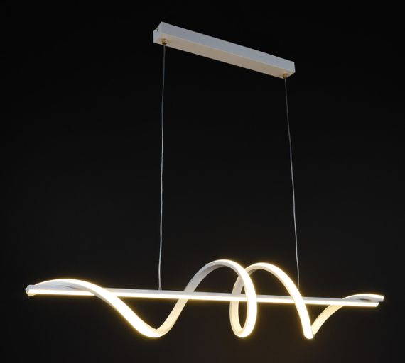 Люстра світлодіодна підвісна LED світильник для квартири на стелю лед 27335 Білий 30-100х20х100 см. | Зображення 1