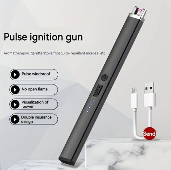 USB-заряжаємая импульсная/дуговая электрозажигалка | Зображення 2
