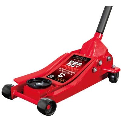 Домкрат GTM подкатный 3т (85-455мм) низкопрофильный (T830018)