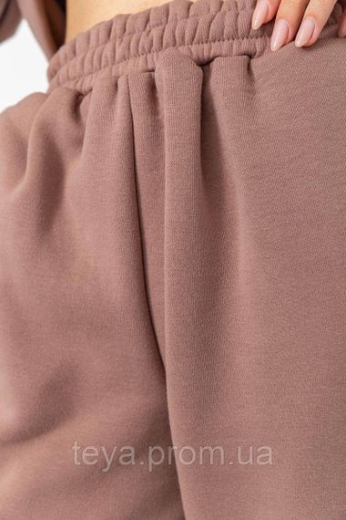Спортивний костюм жіночий на флісі, колір моко, розміри S, M, L, XL, L, XXL, One e FA_008477 | Зображення 6