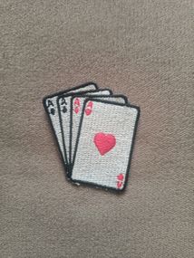 Шеврон 4 туза / 7см