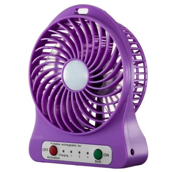 Міні вентилятор mini fan з акумулятором | Зображення 3