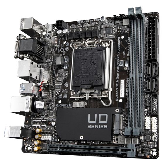 Материнська плата GIGABYTE H610I s1700 H610 2xDDR5 M.2 HDMI D-Sub ATX | Зображення 2