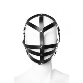 Маска з натуральної шкіри, ручна робота, модель Grid 3