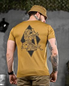 Тактична потоотводяща футболка медик кайот ВТ6571