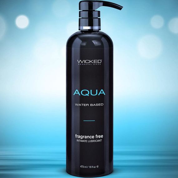 Лубрикант на водній основі WICKED AQUA, нейтральний, 473 мл Sex Aura | Зображення 1