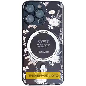 TPU+PC чохол Secret Garden with MagSafe для Apple iPhone 16 (6.1") Black