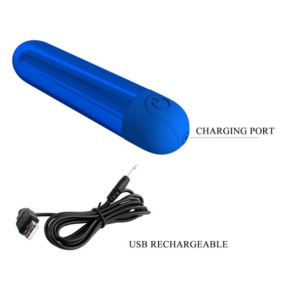 Віброкуля Pretty Love Kiwi синя, 8 х 1.8 см sexstyle | Зображення 3