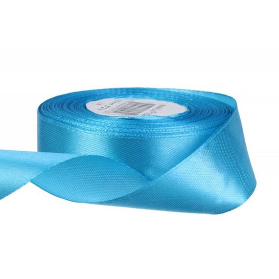 Атласная лента для рукоделия АБ-514, 5 см x 23 м, Голубой