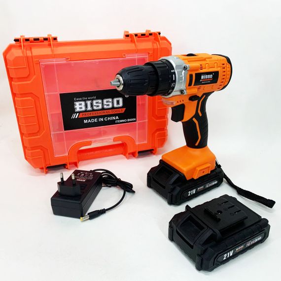 Насадка-шуруповерт для дому BISSO B6008 21V, Дриль-шуруповерт акумуляторний з набором насадок VA-56 | Зображення 3