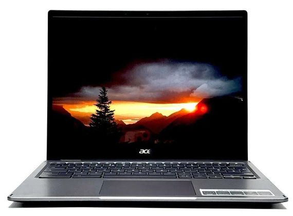Ультрабук-трансформер Acer ChromeBook Spin 713 / 14" (2256x1504) IPS Touch / Intel Core i3-10110U (2 (4) ядра по 2.1 - 4.1 GHz) / 8 GB DDR4 / 128 GB SSD / Intel UHD Graphics / WebCam / Chrome OS б/в | Зображення 1