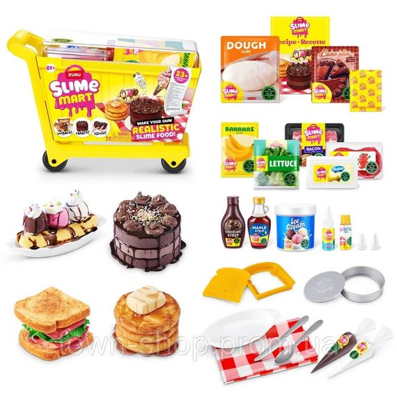 Игровой набор со слаймами "Тележка вкусностей" Slime Mart 15907 серии "Shopping Cart" | Зображення 1