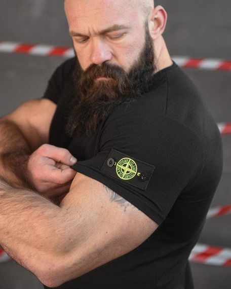 Тактична ХЛОПКОВА футболка NECRONIMICON stone чорна НП5218 | Зображення 3