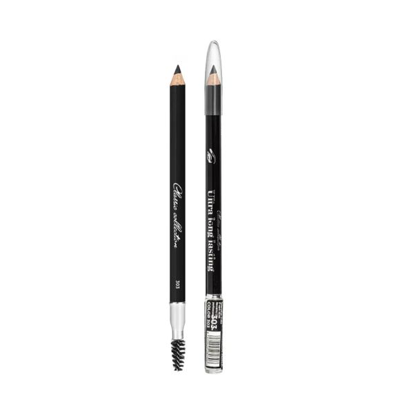 Карандаш для бровей Parisa Cosmetics 303 черный | Зображення 3