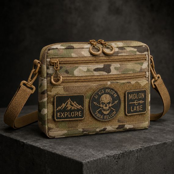 Чоловіча тактична сумка Multicam EDC Cordura 600D, сумка для патчів і шевронів мультікам CW-44 | Зображення 8