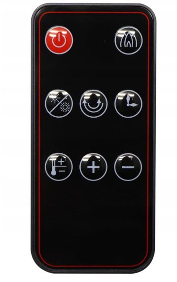 Колонний обігрівач з імітацією каміна та пультом ДУ Carruzzo Q20K 2000 Вт (47737-6983_1648) | Зображення 8