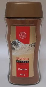Розчинна кава у скляній банці Swisso Crema, 160 г, 100% Арабіка, Німеччина