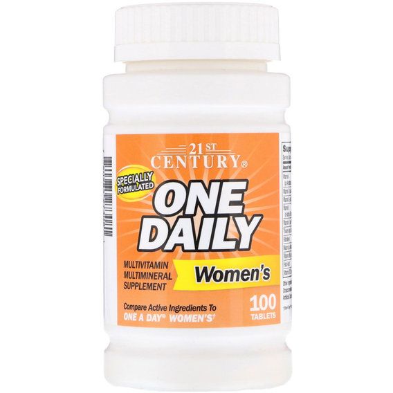 Вітамінно-мінеральний комплекс 21st Century One Daily Women's, Multivitamin Multimineral 100 Tabs