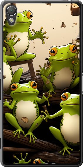 Чехол на Sony Xperia Z3 D6603 Жабки "5656u-58-17620"