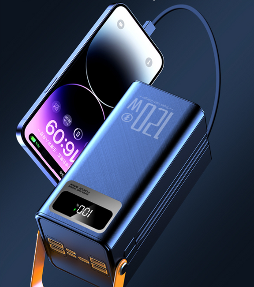 Потужний Powerbank 50000 мАг з швидкою зарядкою 22.5W і ліхтариком | Зображення 7