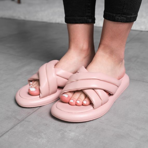 Шльопанці жіночі Fashion Sadie 3672 38 розмір 24,5 см Бежевий