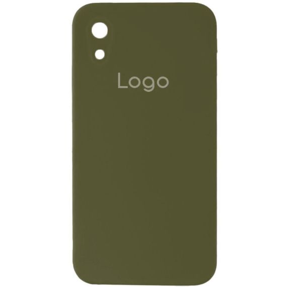 Чохол Silicone Case Square з повним захистом камери для iPhone Xr Колір 55.Pine Зелений | Зображення 7