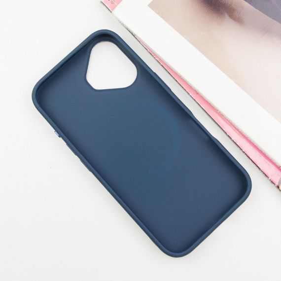 TPU чехол Bonbon Metal Style with MagSafe для Apple iPhone 16 (6.1") Синий / Cosmos Blue | Зображення 1