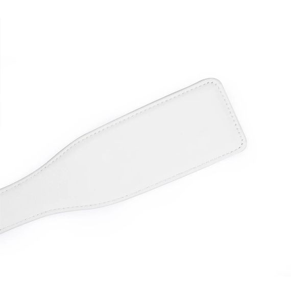 Паддл Liebe Seele White & Pink Leather Paddle Sex Aura | Зображення 4