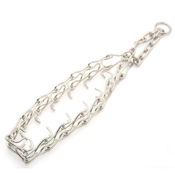 Ошейник удавка жесткий для собак Zoo-hunt никелевый НЖ №3+ 70 см