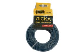 Волосінь для тримера 3,0 мм пила армована 15 м СІЛА 5502681