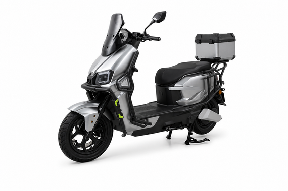 Электроскутер 2000W V-1 LFP 76.8V 30Ah LiFePO4, запас хода 80 км, городской электроскутер с кофром | Зображення 8