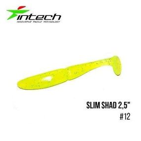 Силиконовая приманка, Съедобный силикон Intech Интеч Slim Shad 2,5"12 шт #12