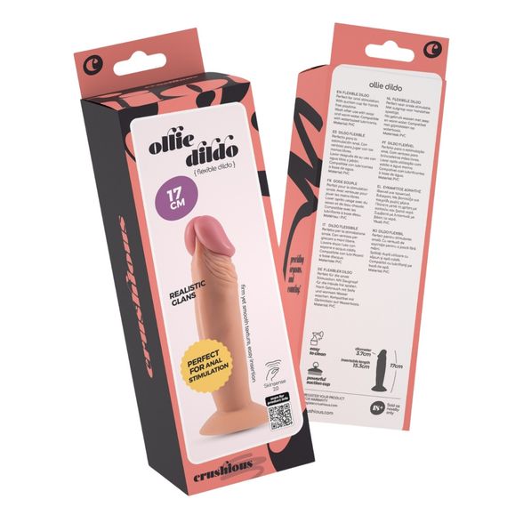 Фалоімітатор реалістичний CRUSHIOUS Ollie на присосці, 17 х 3,7 см sexstyle | Зображення 1