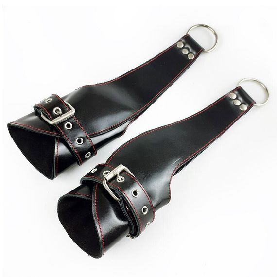 Поручи для підвісу Fetish Hand Cuffs For Suspension із натуральної шкіри | Зображення 1