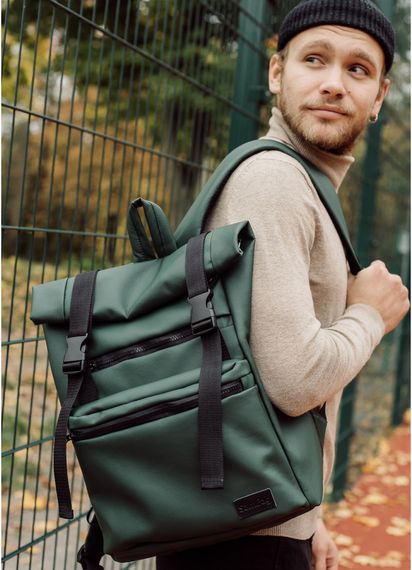 Чоловік рюкзак Sambag RollTop LTTm зелений 43 х 31 х 14 см (24238007m) | Зображення 4