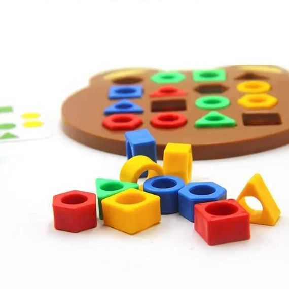 Настільна розвиваюча гра на відповідність форми та кольору | Зображення 3