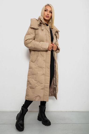 Куртка женская зимняя, цвет бежевый, 244R5609 | Зображення 2