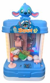 Ігровий гральний автомат хватайка з клешнею Стіч Stich кран з іграшками claw machine з монетками музикою підсвіткою живлення USB