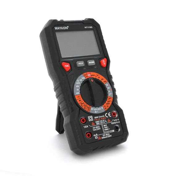 Мультиметр Mayilon HT-118D, вимірювання: V, A, R, C, F | Зображення 2